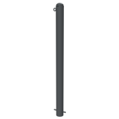 Ornamental bollard | Series 480B | � 82 mm | stationary, for casting in concretewith ground anchor, total length approx. 1300 mm | without lock | with 1 eyelet